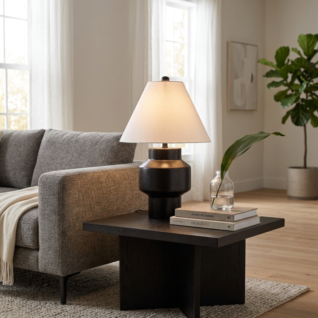Shayrun Black/White Lamp