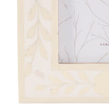 Fargooak White/Cream 4x6 Petals Photo Frame