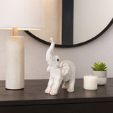Wilmar White Small Elephant Figurine