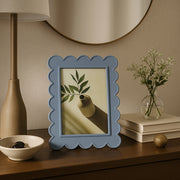 Farley Blue 4x6 Scallop Edge Photo Frame