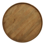 Sandia Brown Traditional Coffee Table with Shelf