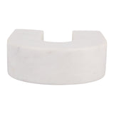 Hillcrest White Large Marble Horseshoe Tabletop Decor - 17596-01EC