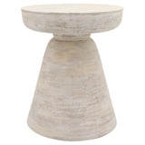 Ranchita White Wood Side Table