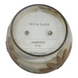Mentone Multicolor Jasmine Pressed Flower Candle