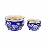 Henleydale Blue/White Small Planters (Set of 2) - 19138EC