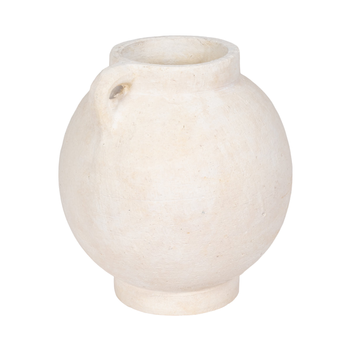 Corbinford White Medium Bulbous Jug with Handle
