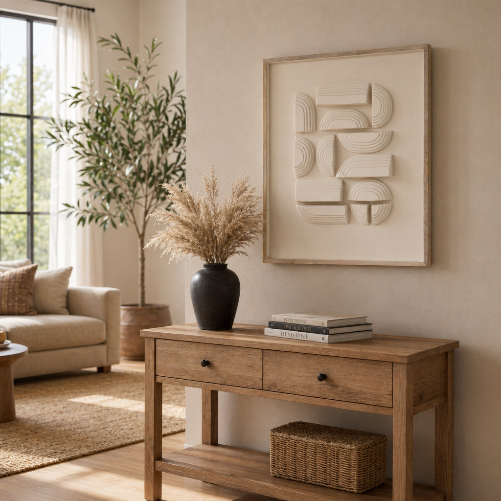 Layladale Ivory/Brown Wall Art