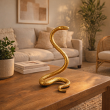 Tustin Gold Tall Snake Tabletop Decor