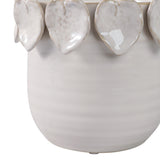 Old Adobe Ivory Wood Sage and Sea Salt Applique Candle