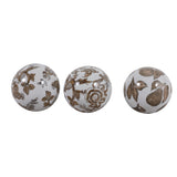 Elmley Brown/White Orbs (Set of 3)