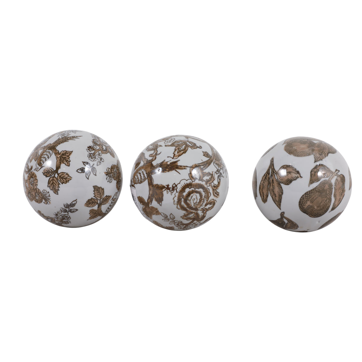 Elmley Brown/White Orbs (Set of 3)