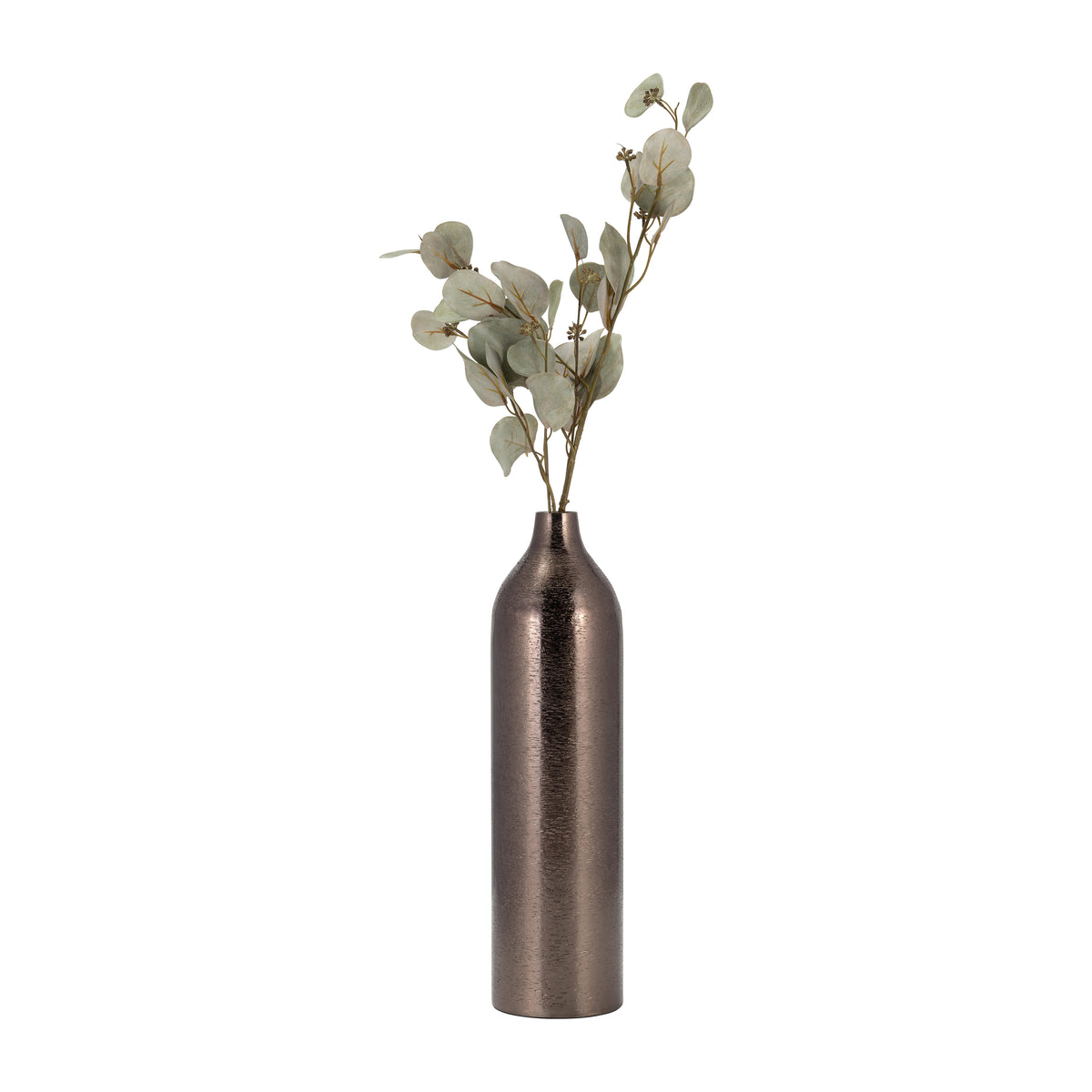 El Toro Black Metal Cylinder Vase