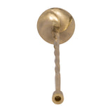 Toners Place Gold Metal Twisted Floor Taper Candle Holder