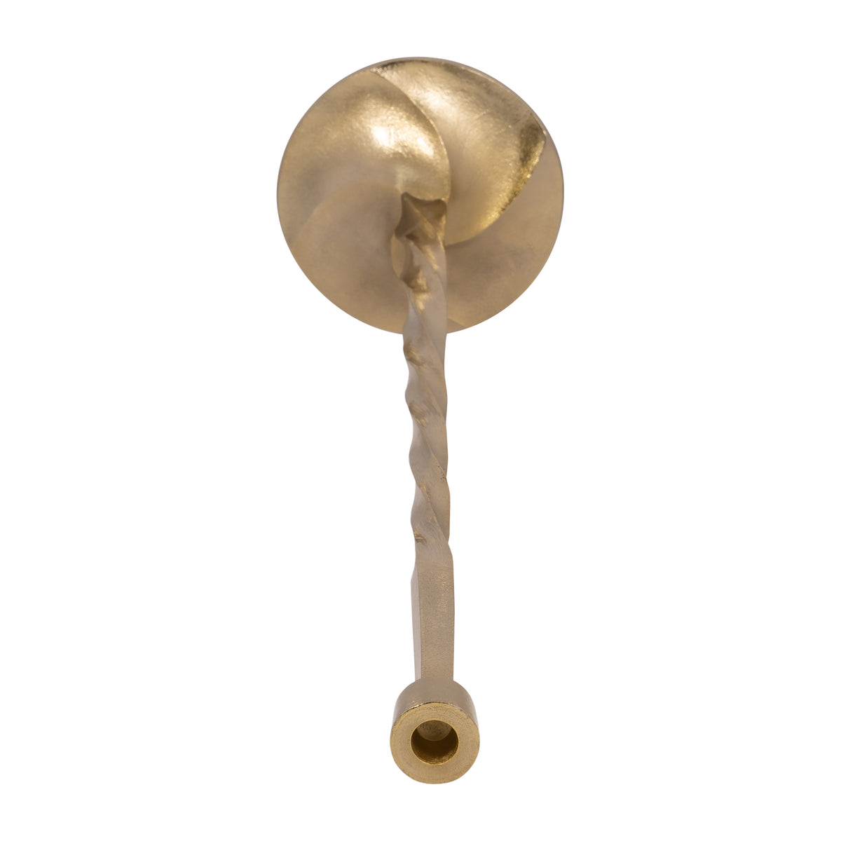 Toners Place Gold Metal Twisted Floor Taper Candle Holder