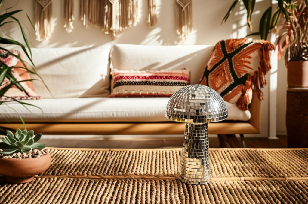 Lakeshore Silver Large Mosaic Mushroom