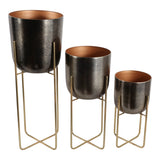 Skyecross Bronze/Gold Planters (Set of 3)