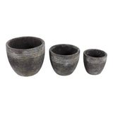 Edgegate Brown Planters (Set of 3)