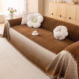 Decorative Couch Throw Cover, Washable Boho Couch Blanket Protector for Dogs, Cats