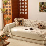 Butterfly Jacquard Soft Couch Blankets Cover for Couch Reversible Modern Sofa Slipcover Throw Covers