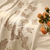 Butterfly Jacquard Soft Couch Blankets Cover for Couch Reversible Modern Sofa Slipcover Throw Covers