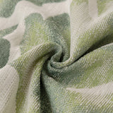 Botanical Sofa Cover with Chiffon Skirt, Floral Couch Throw Blanket for All-Season