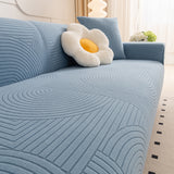 Fleece Stretch Sofa Slipcover Washable Soft Spandex Couch Cover Furniture Protector