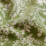 French Country Floral Sofa Cover with Chiffon Ruffle Skirt, Vintage Sofa Throw Cover