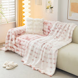 Thick Faux Fur Couch Cover Fluffy Fuzzy Warm Washable Furniture Protector for Kids Pets