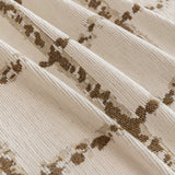 Grid Sofa Cover with Ruffle Skirt – Soft, Decorative, Full-Cover Couch Protector