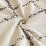 Grid Sofa Cover with Ruffle Skirt – Soft, Decorative, Full-Cover Couch Protector