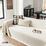 Herringbone Textured Sofa Throw Blanket, Durable Pet Friendly Modern Couch Slipcover