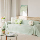 Cooling Ice Silk Sofa Throw Cover, Summer Diamond Textured Furniture Protector Blanket