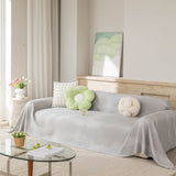 Cooling Ice Silk Sofa Throw Cover, Summer Diamond Textured Furniture Protector Blanket