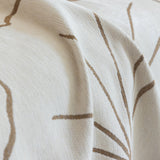 Cozy Couch Throw Blanket with Tassels, Jacquard Leaf Pattern Furniture Protector