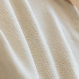 Cozy Couch Throw Blanket with Tassels, Jacquard Leaf Pattern Furniture Protector