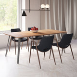 Desi Black & Walnut Dining Chair (Set of 2)