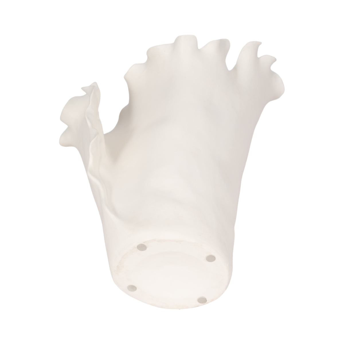 Westonholm White Handmade Flutter Vase