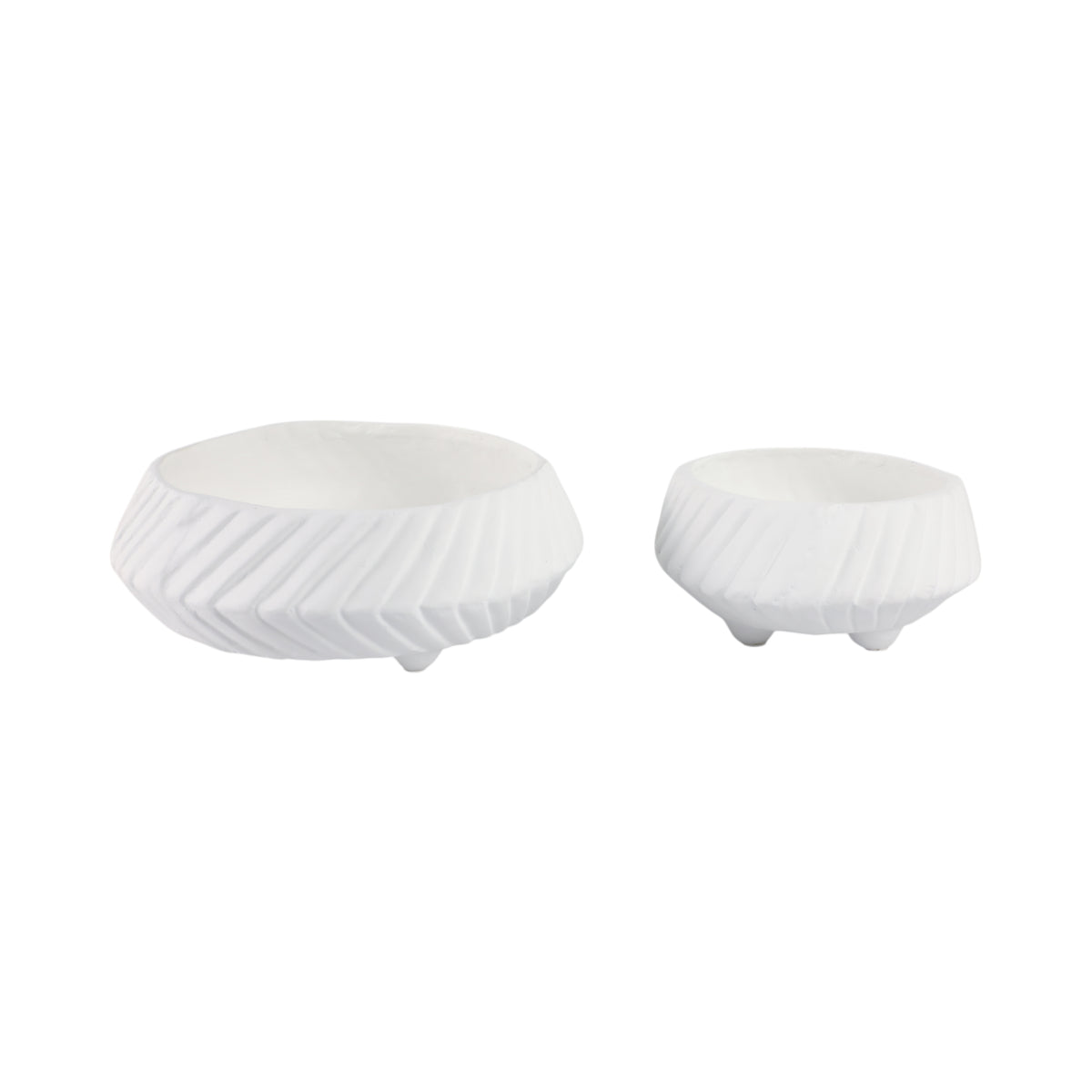 Gilbertrun White Bowls (Set of 2)