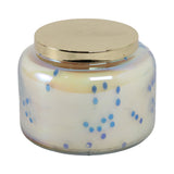 Dashholm Blue/Gold Verbena Bead Luster Lidded Candle