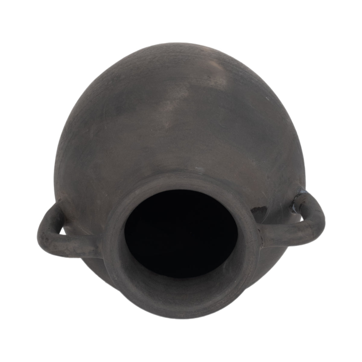 Drakewell Black Terracotta Vase with Handles