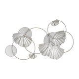 Cromir Gold Metal Fan Loops Mirrored Wall Decor