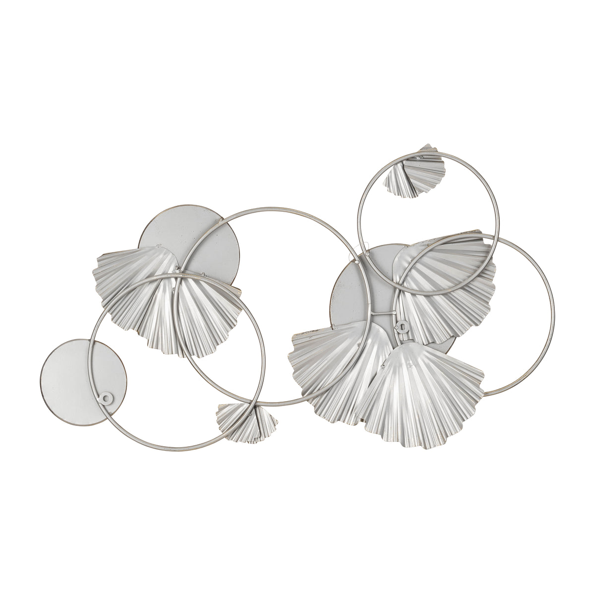 Cromir Gold Metal Fan Loops Mirrored Wall Decor