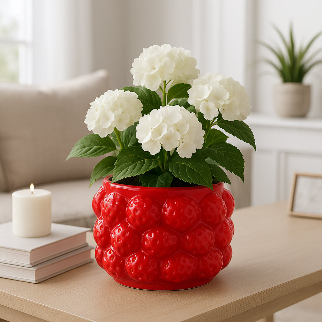 Calwind Red Small Strawberries Flower Pot