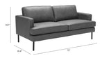 Decade Vintage Gray Sofa