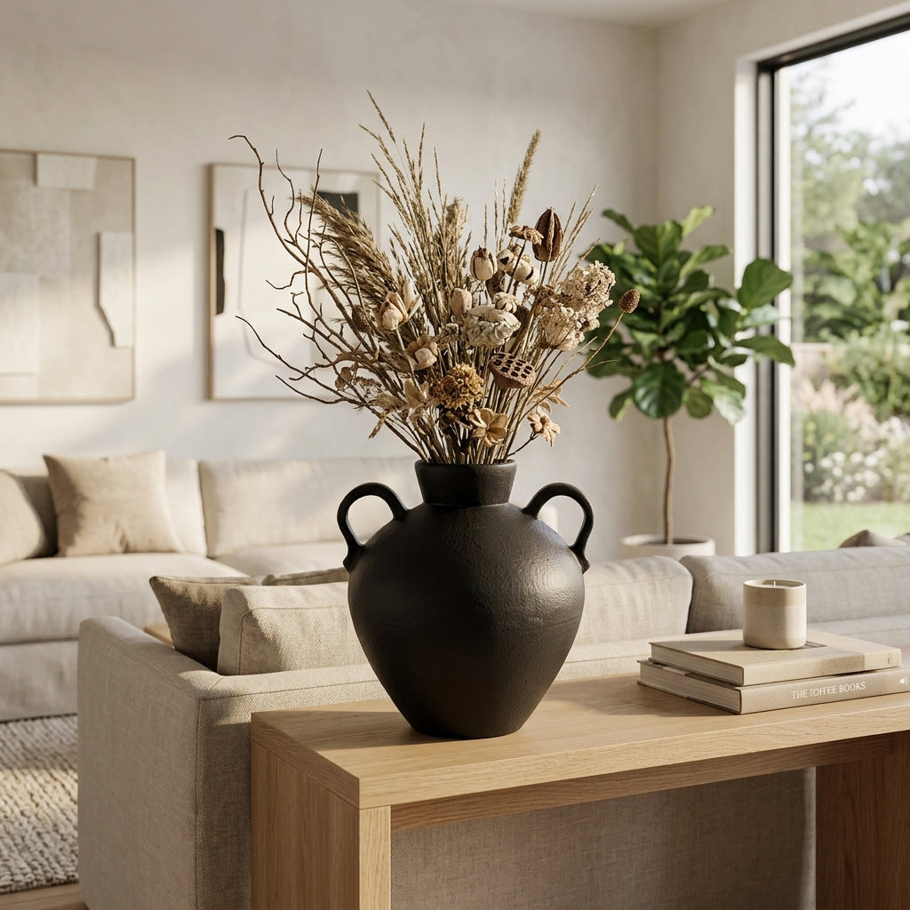 Burtonholm Black Vase - 18763-02EC