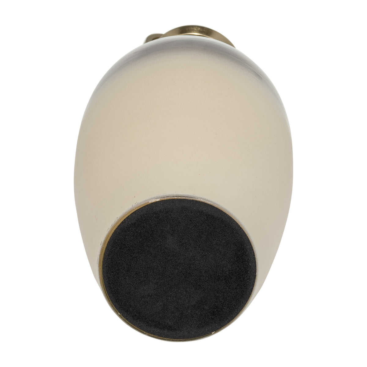 McAvoy White/Gold Small Glass Bottle with Sphere Lid