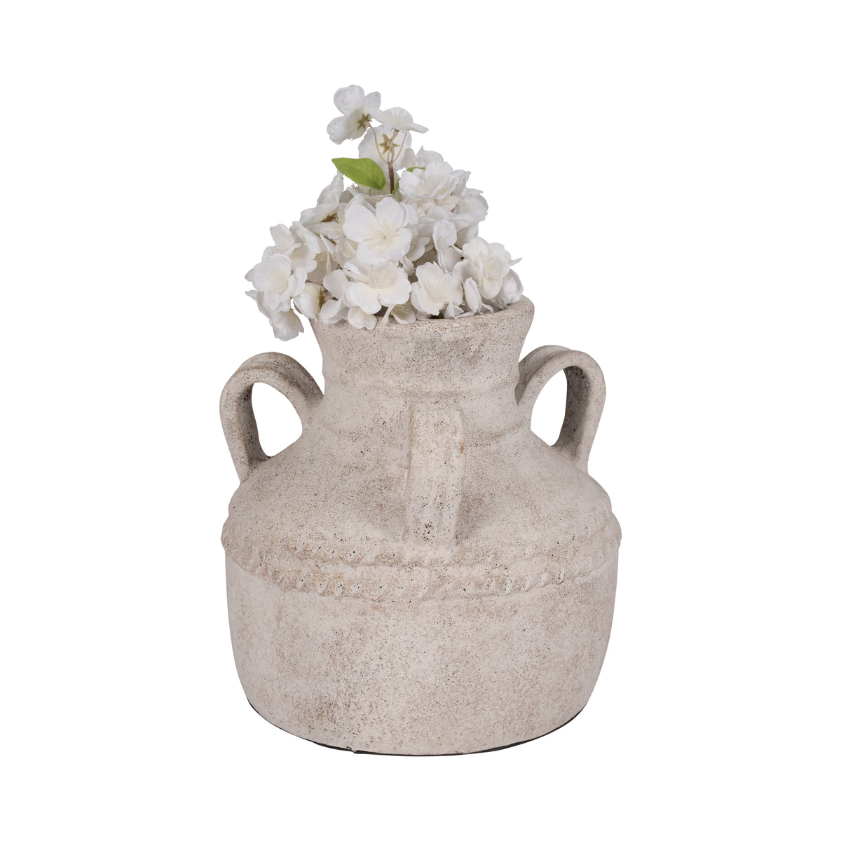 Noelwind Ivory Large Terracotta Triple Handle Jug