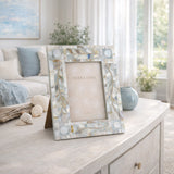 Chorro Ivory/Blue Small Mop Inlay Photo Frame