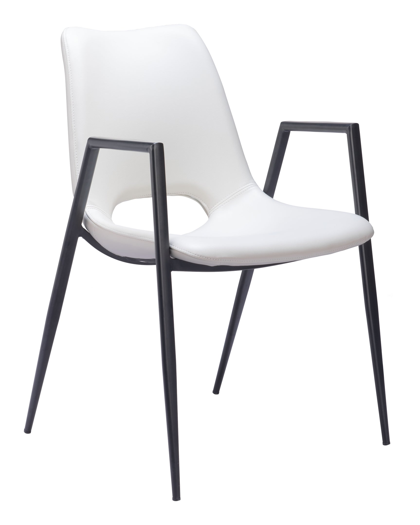 Desi White Dining Chair (Set of 2)