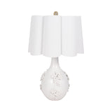 Dow Cream Floral Applique Table Lamp